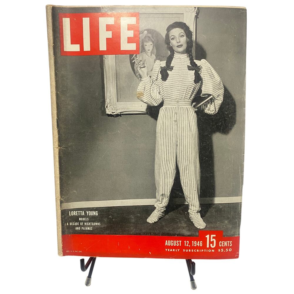 LIFE Magazine August 12 1946 Loretta Young Cover Vintage